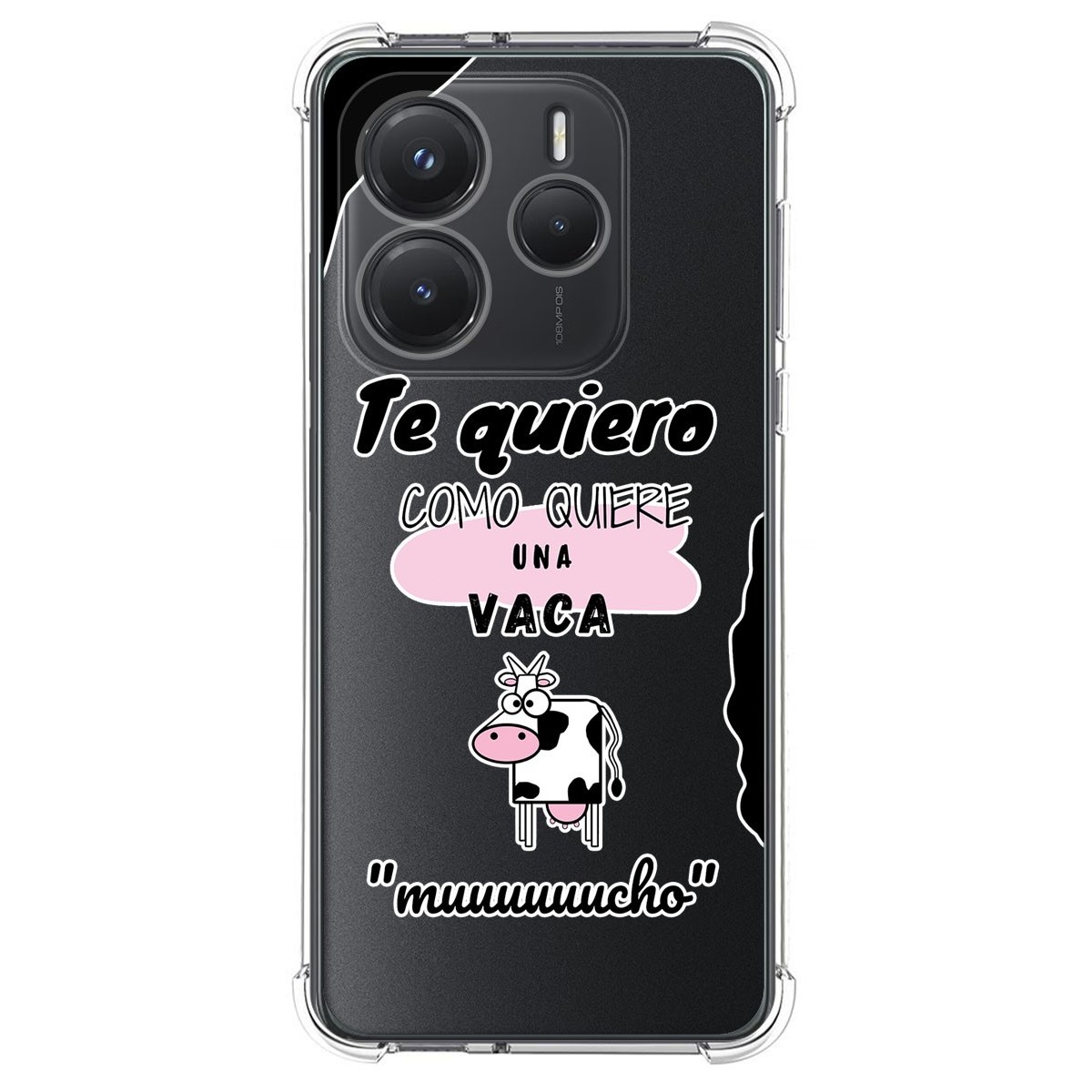Funda Silicona Antigolpes para Xiaomi Redmi Note 14 5G diseño Vaca Dibujos