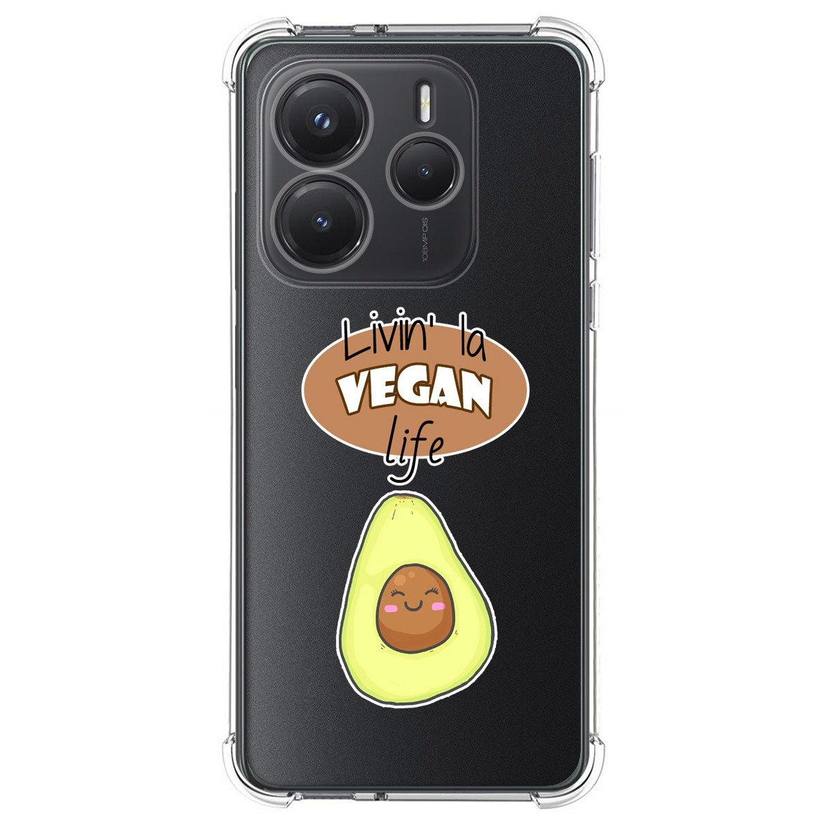 Funda Silicona Antigolpes para Xiaomi Redmi Note 14 5G diseño Vegan Life Dibujos