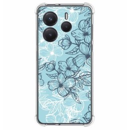 Funda Silicona Antigolpes para Xiaomi Redmi Note 14 5G diseño Flores 03 Dibujos