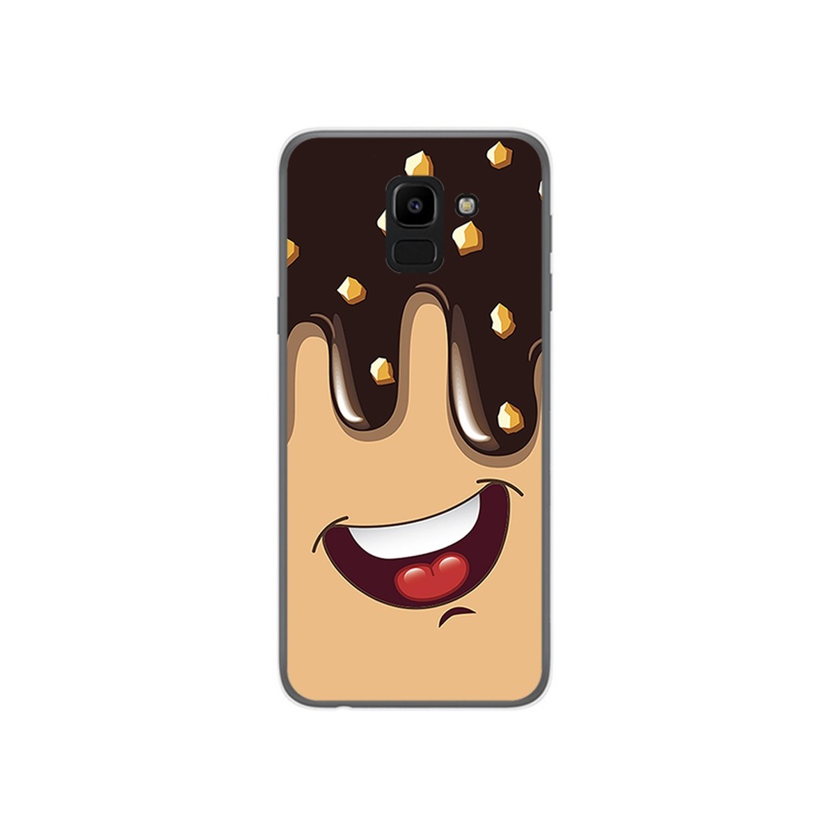 Funda Gel Tpu para Samsung Galaxy J6 (2018) Diseño Helado Chocolate Dibujos