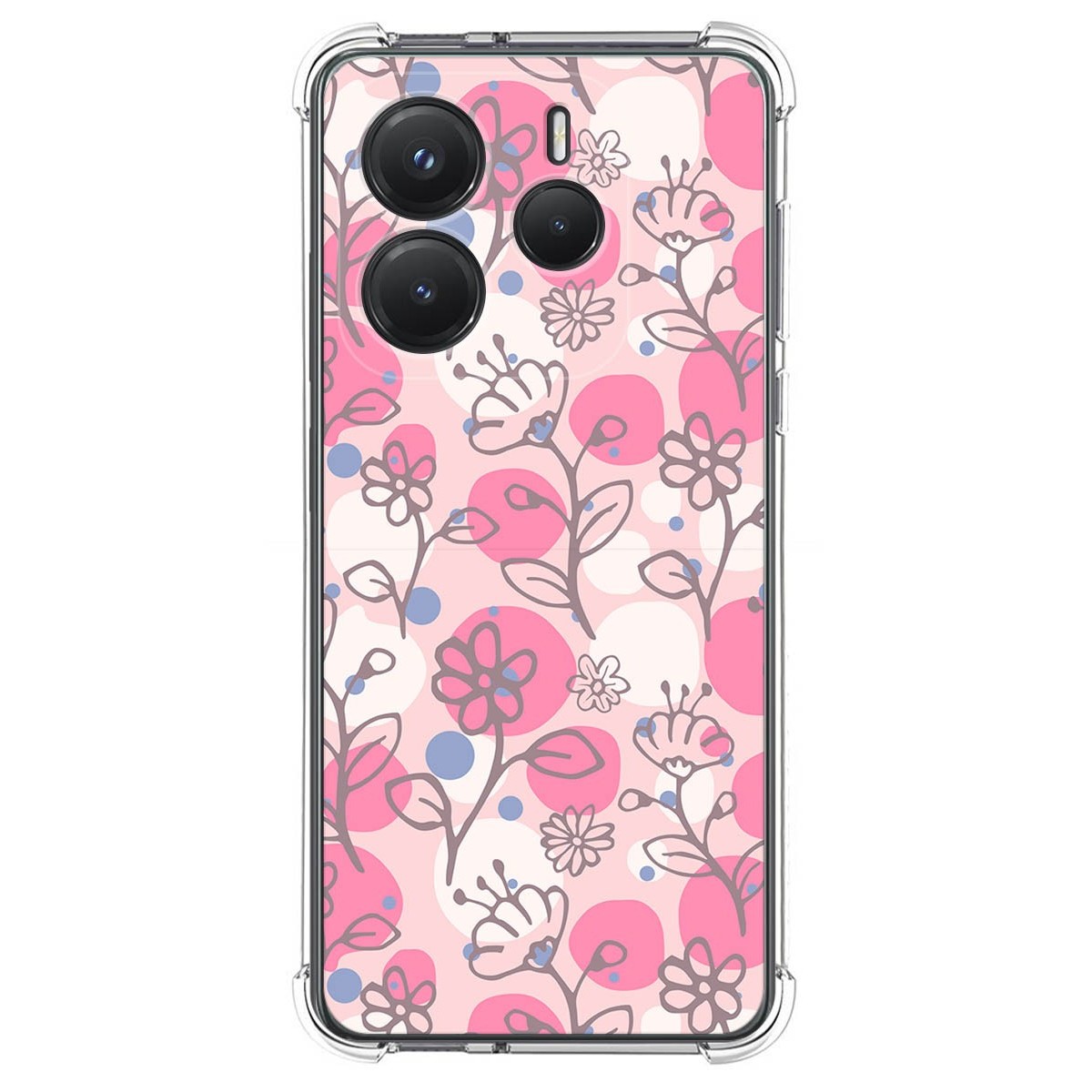 Funda Silicona Antigolpes para Xiaomi Redmi Note 14 5G diseño Flores 07 Dibujos