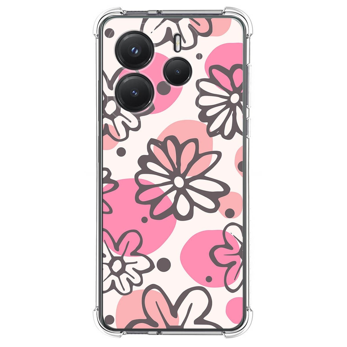 Funda Silicona Antigolpes para Xiaomi Redmi Note 14 5G diseño Flores 09 Dibujos