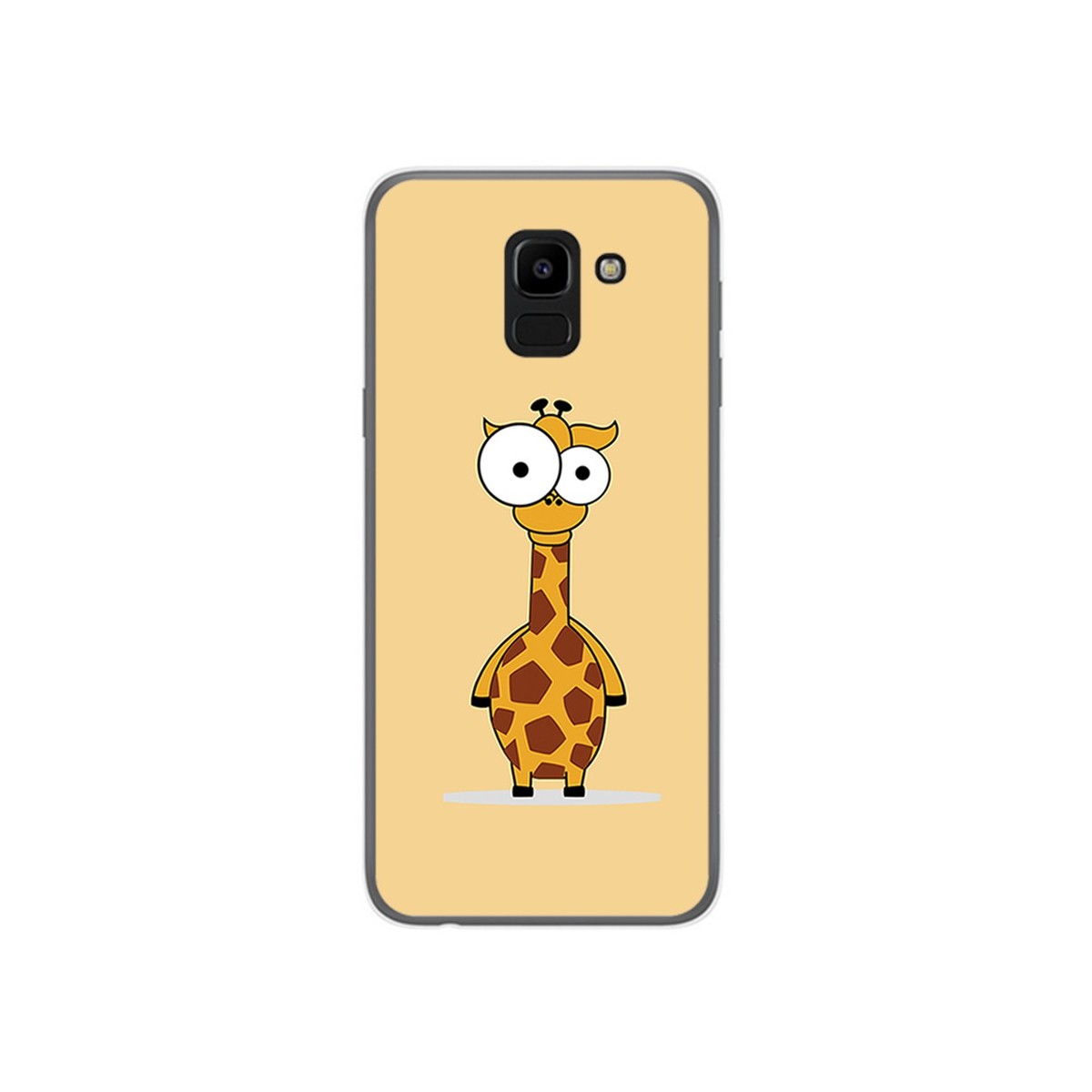 Funda Gel Tpu para Samsung Galaxy J6 (2018) Diseño Jirafa Dibujos