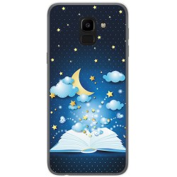 Funda Gel Tpu para Samsung Galaxy J6 (2018) Diseño Libro Cuentos Dibujos