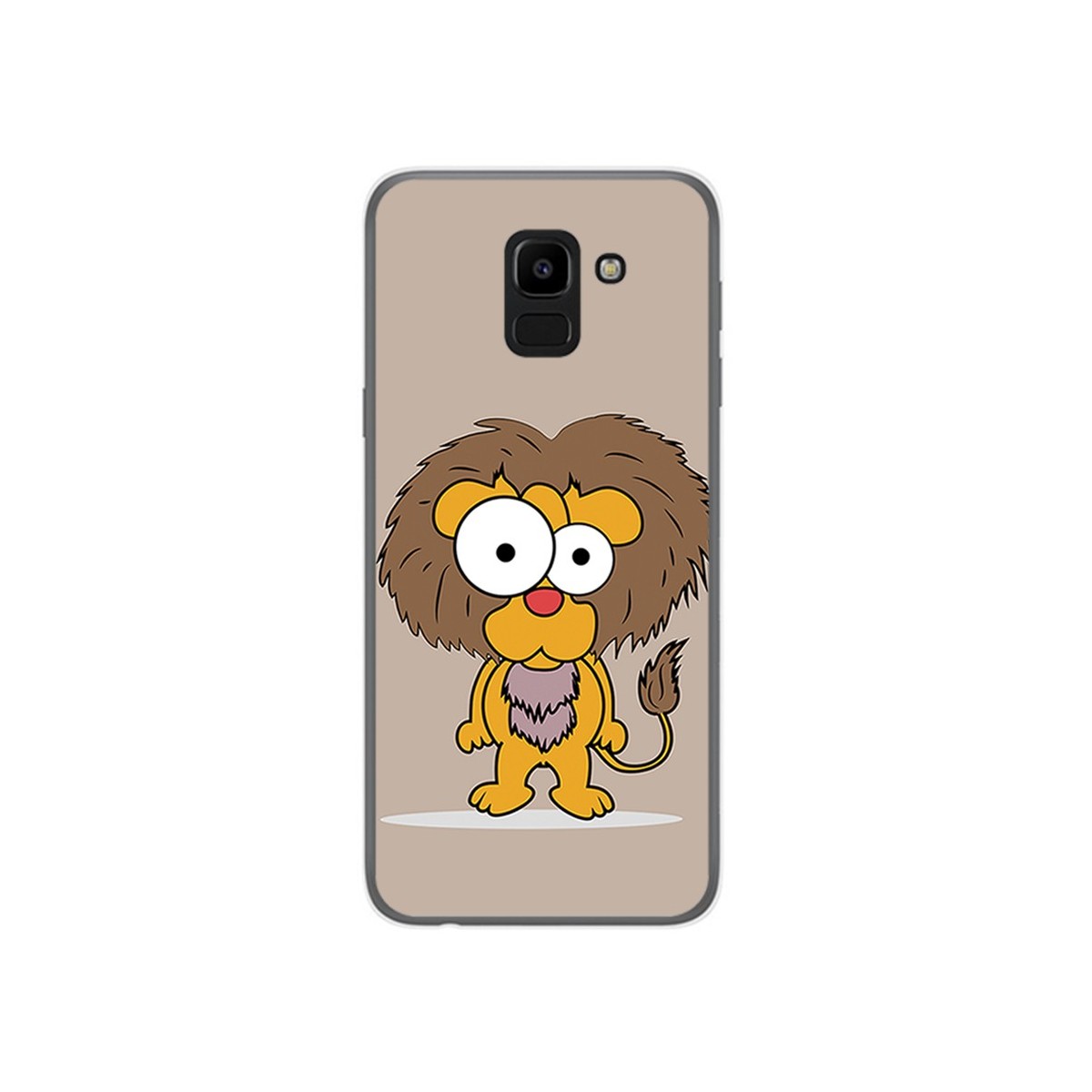 Funda Gel Tpu para Samsung Galaxy J6 (2018) Diseño Leon Dibujos