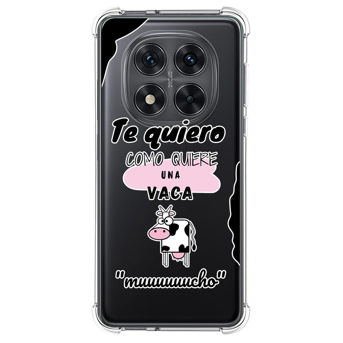 Funda Silicona Antigolpes para Xiaomi Redmi Note 14 Pro 5G diseño Vaca Dibujos