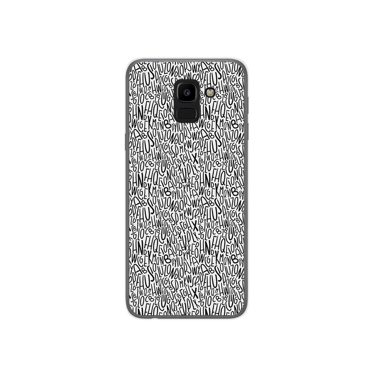Funda Gel Tpu para Samsung Galaxy J6 (2018) Diseño Letras Dibujos