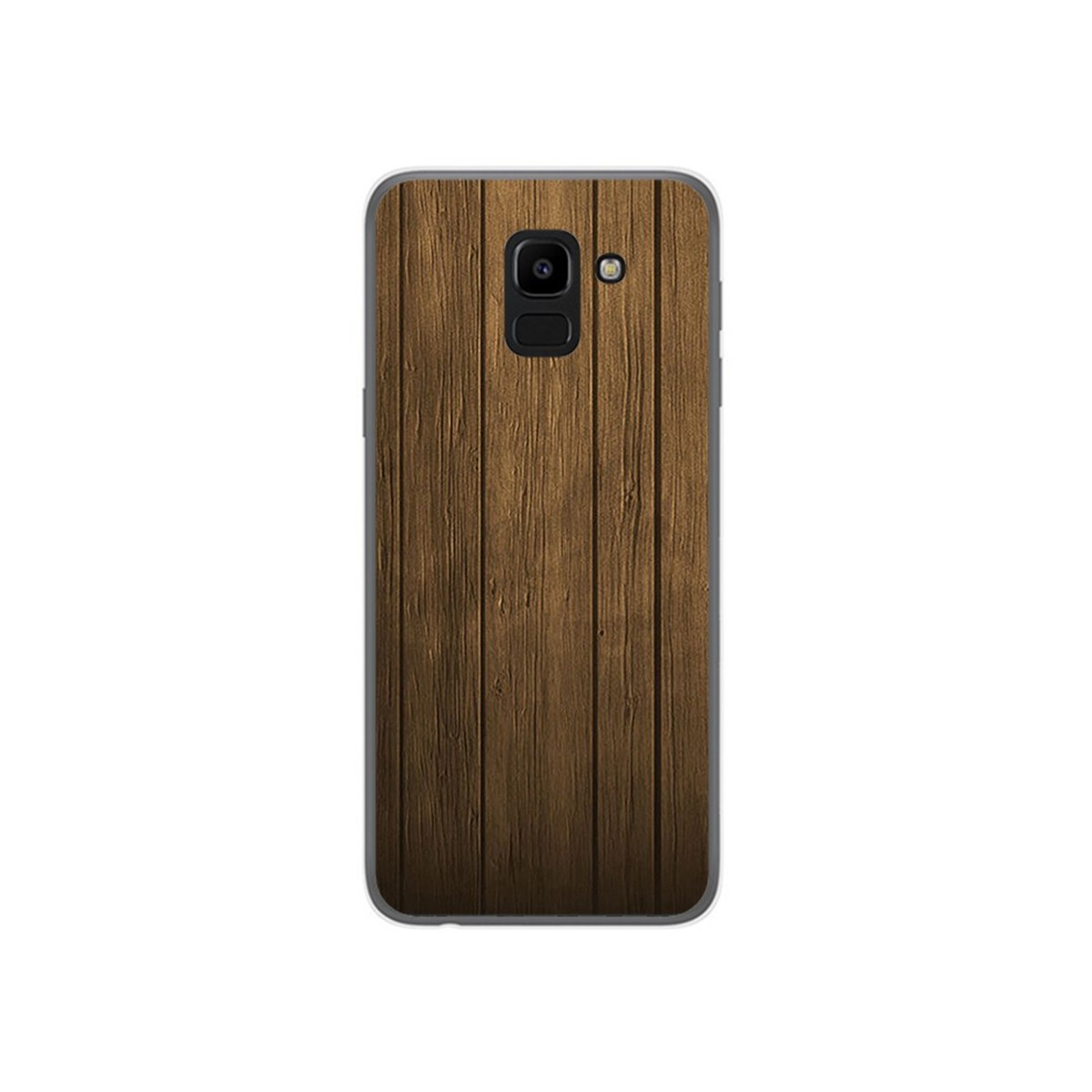 Funda Gel Tpu para Samsung Galaxy J6 (2018) Diseño Madera Dibujos