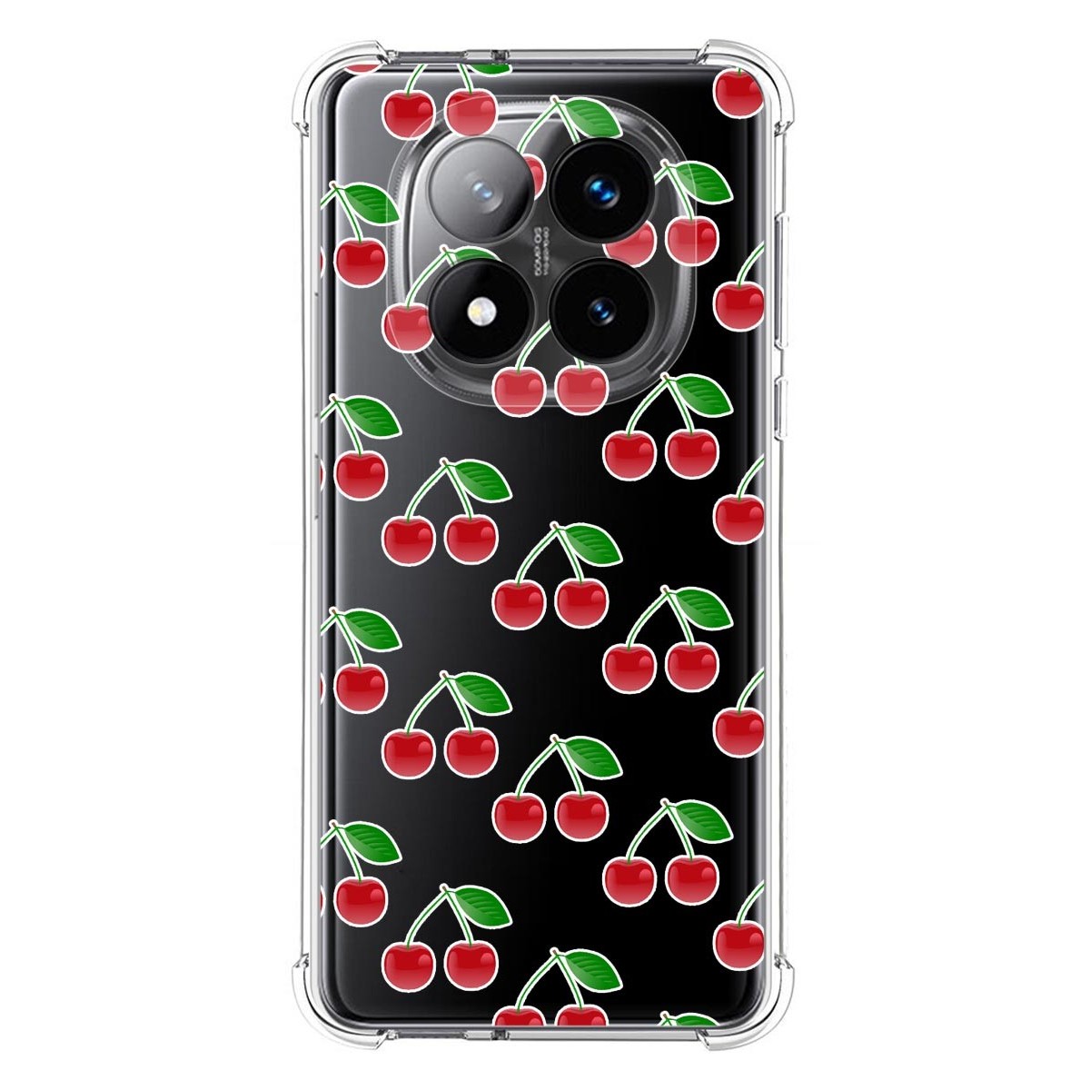 Funda Silicona Antigolpes para Xiaomi Redmi Note 14 Pro+ Plus 5G diseño Cerezas Dibujos
