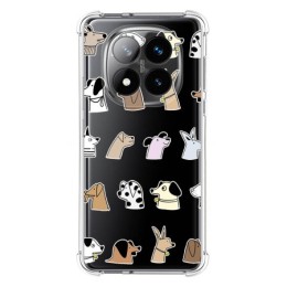 Funda Silicona Antigolpes para Xiaomi Redmi Note 14 Pro+ Plus 5G diseño Perros Dibujos