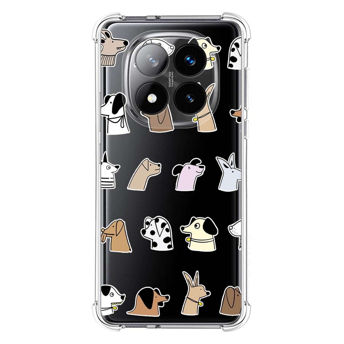 Funda Silicona Antigolpes para Xiaomi Redmi Note 14 Pro+ Plus 5G diseño Perros Dibujos