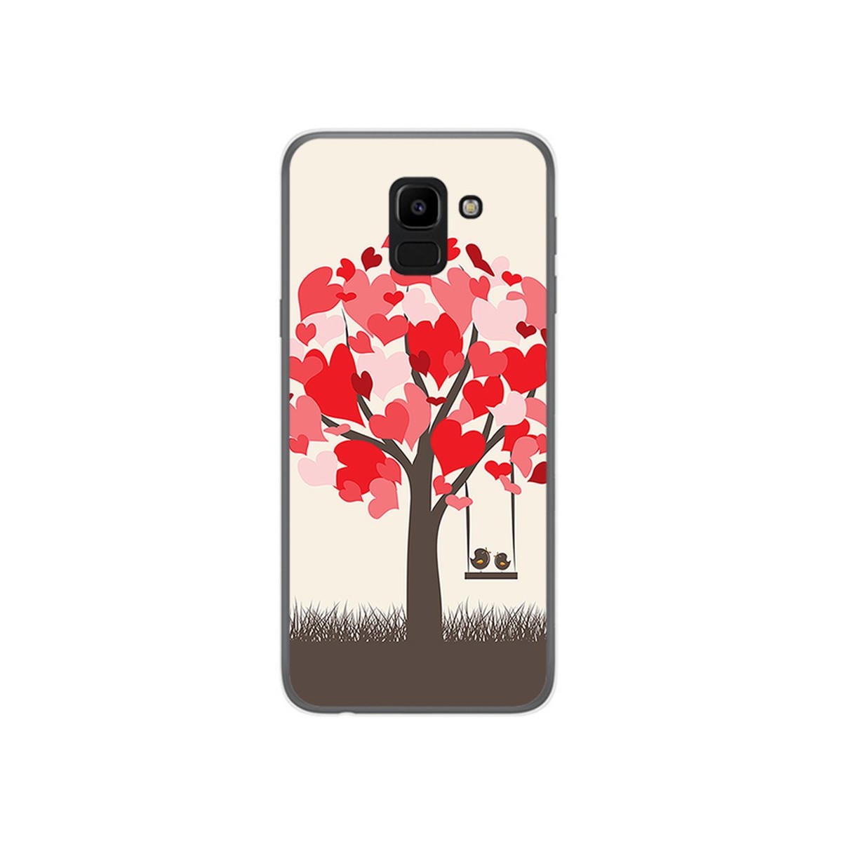 Funda Gel Tpu para Samsung Galaxy J6 (2018) Diseño Pajaritos Dibujos