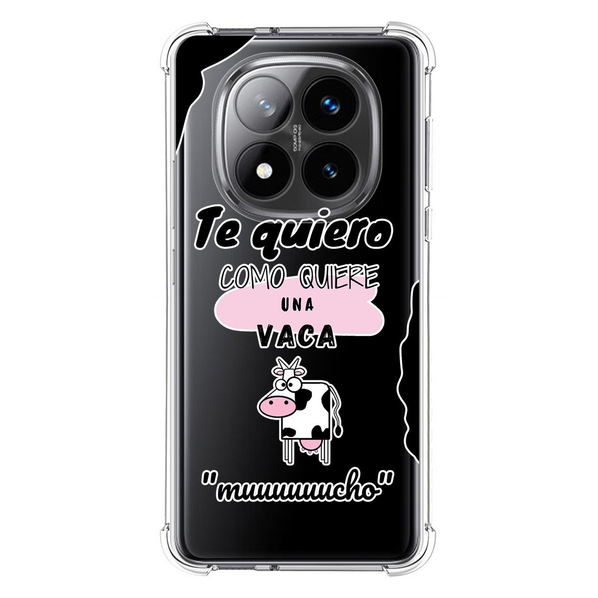Funda Silicona Antigolpes para Xiaomi Redmi Note 14 Pro+ Plus 5G diseño Vaca Dibujos