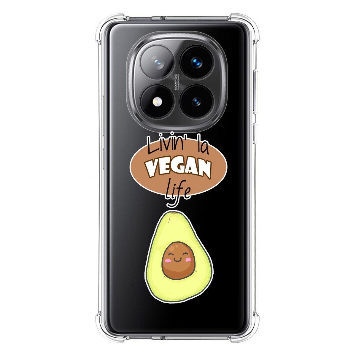 Funda Silicona Antigolpes para Xiaomi Redmi Note 14 Pro+ Plus 5G diseño Vegan Life Dibujos