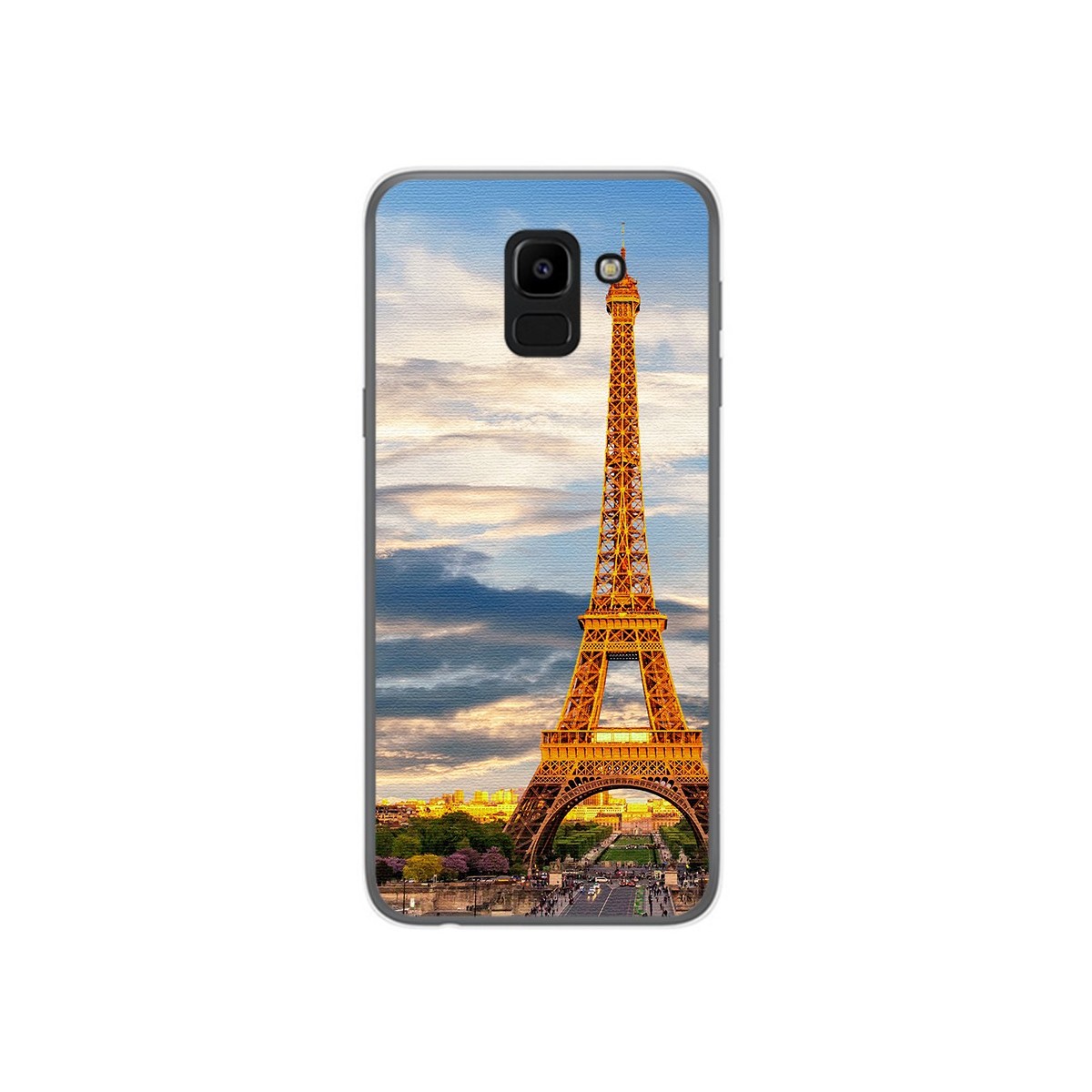 Funda Gel Tpu para Samsung Galaxy J6 (2018) Diseño Paris Dibujos