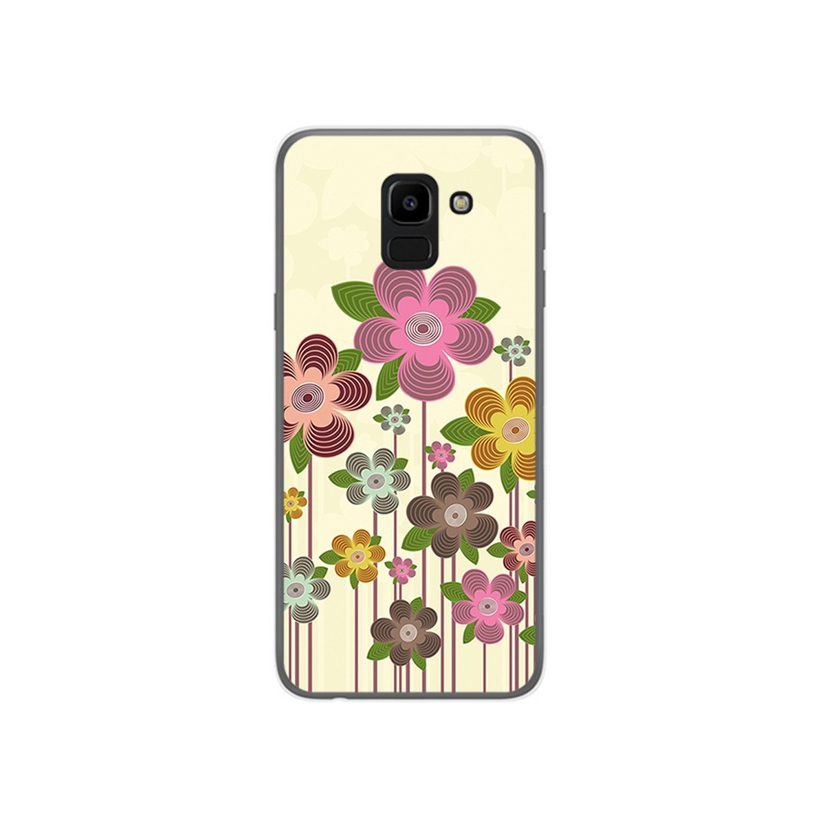 Funda Gel Tpu para Samsung Galaxy J6 (2018) Diseño Primavera En Flor Dibujos