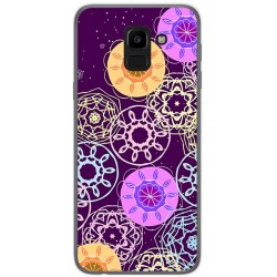 Funda Gel Tpu para Samsung Galaxy J6 (2018) Diseño Radial Dibujos