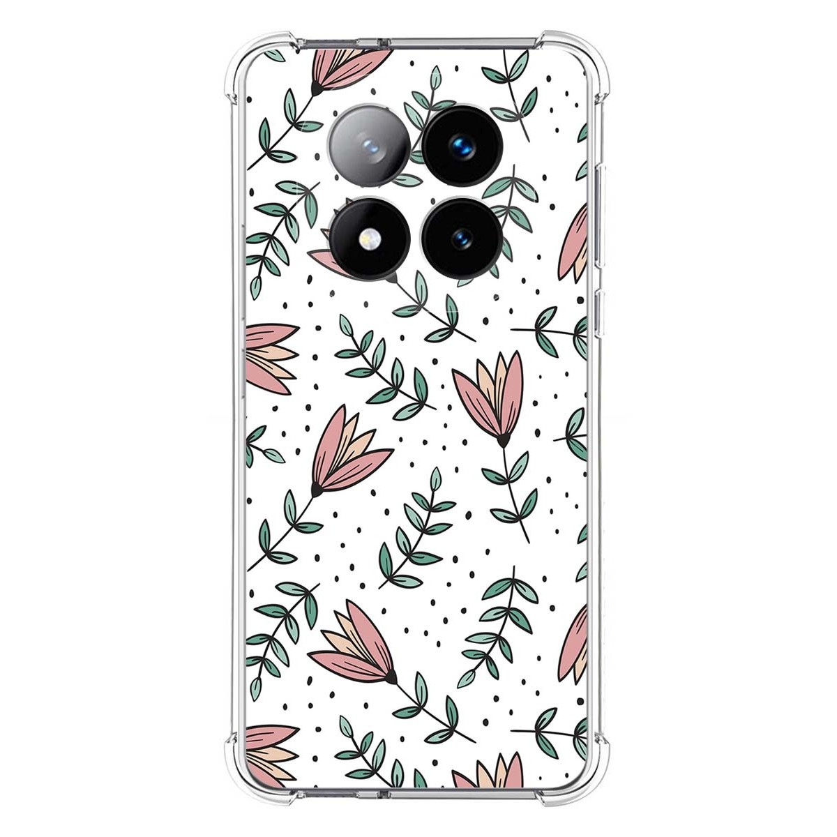 Funda Silicona Antigolpes para Xiaomi Redmi Note 14 Pro+ Plus 5G diseño Flores 01 Dibujos