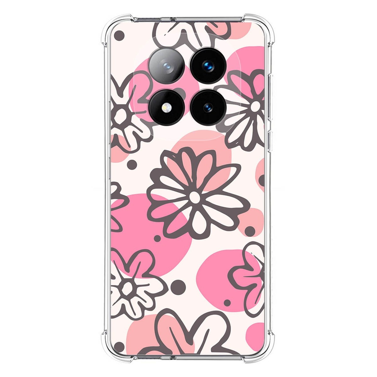 Funda Silicona Antigolpes para Xiaomi Redmi Note 14 Pro+ Plus 5G diseño Flores 09 Dibujos