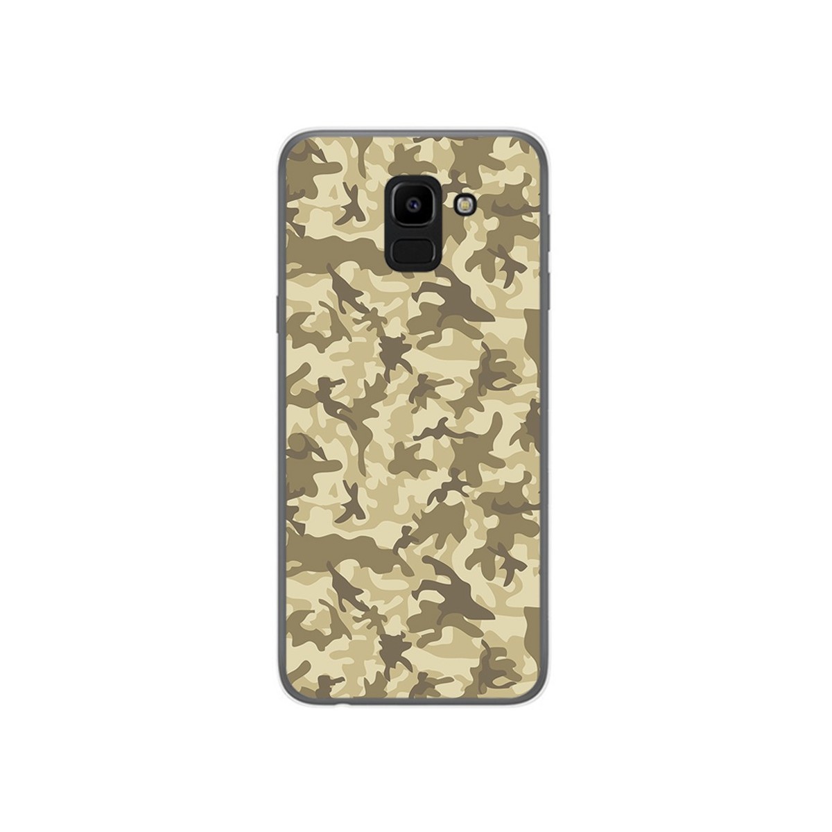 Funda Gel Tpu para Samsung Galaxy J6 (2018) Diseño Sand Camuflaje Dibujos