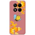 Funda Silicona Líquida Rosa para Xiaomi Poco X7 5G diseño Abeja Dibujos