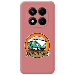 Funda Silicona Líquida Rosa para Xiaomi Poco X7 5G diseño Adventure Dibujos