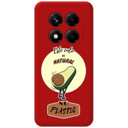 Funda Silicona Líquida Roja para Xiaomi Poco X7 5G diseño Culo Natural Dibujos