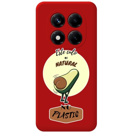 Funda Silicona Líquida Roja para Xiaomi Poco X7 5G diseño Culo Natural Dibujos