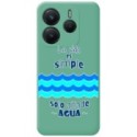 Funda Silicona Líquida Verde para Xiaomi Redmi Note 14 4G diseño Agua Dibujos