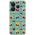Funda Silicona Líquida Verde para Xiaomi Redmi Note 14 5G diseño Catrina Dibujos