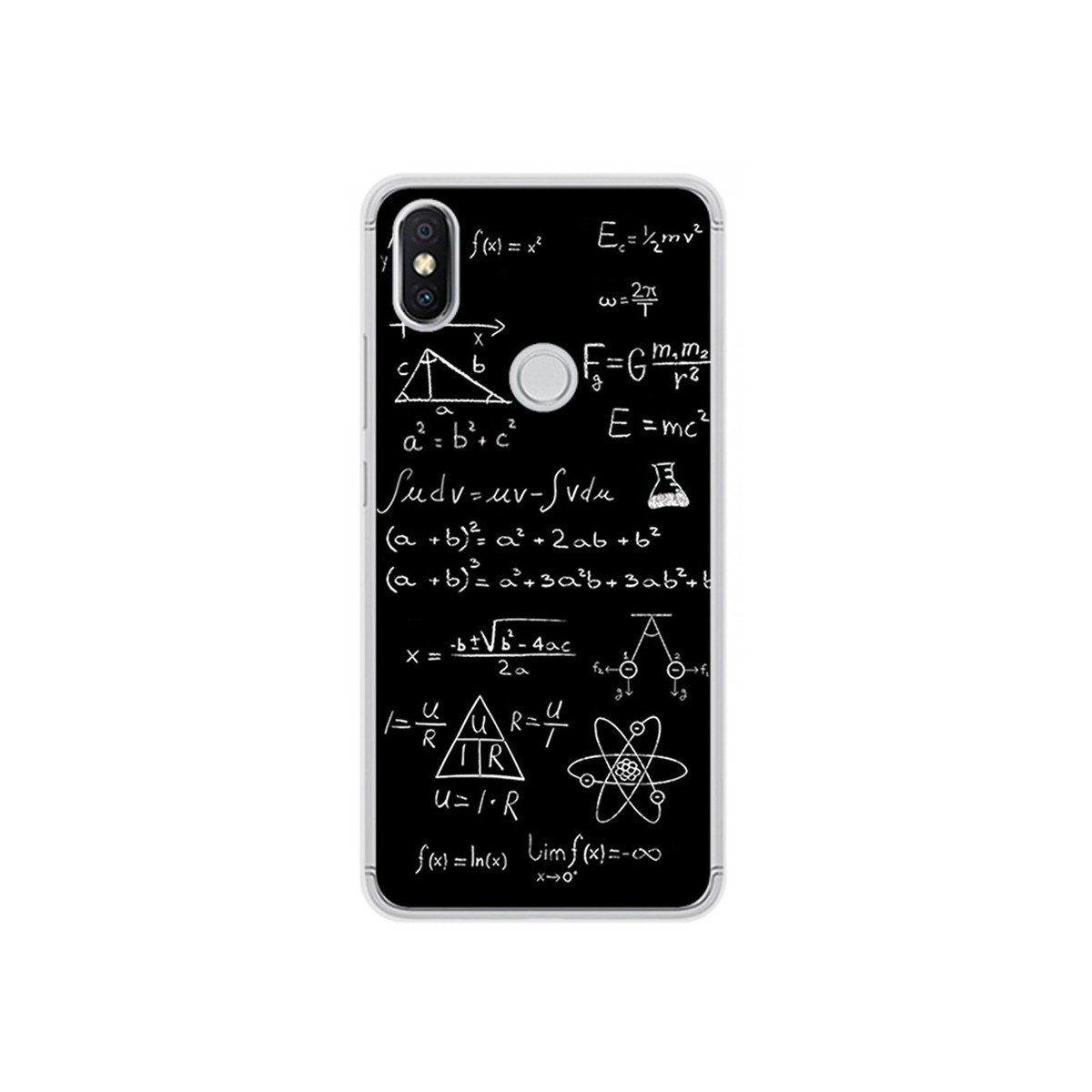 Funda Gel Tpu para Xiaomi Redmi S2 Diseño Formulas Dibujos
