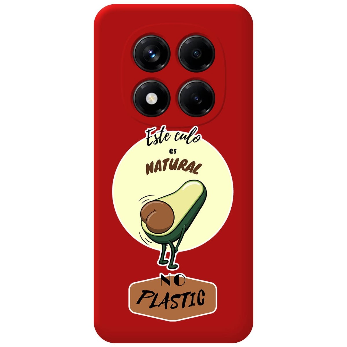 Funda Silicona Líquida Roja para Xiaomi Redmi Note 14 Pro 5G diseño Culo Natural Dibujos