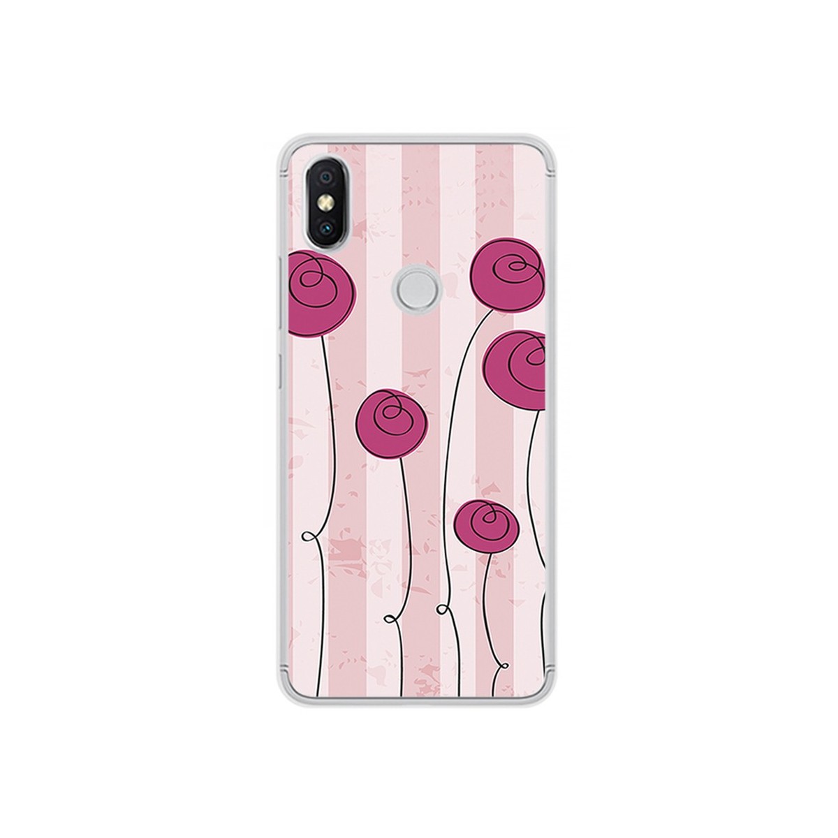Funda Gel Tpu para Xiaomi Redmi S2 Diseño Flores Vintage Dibujos