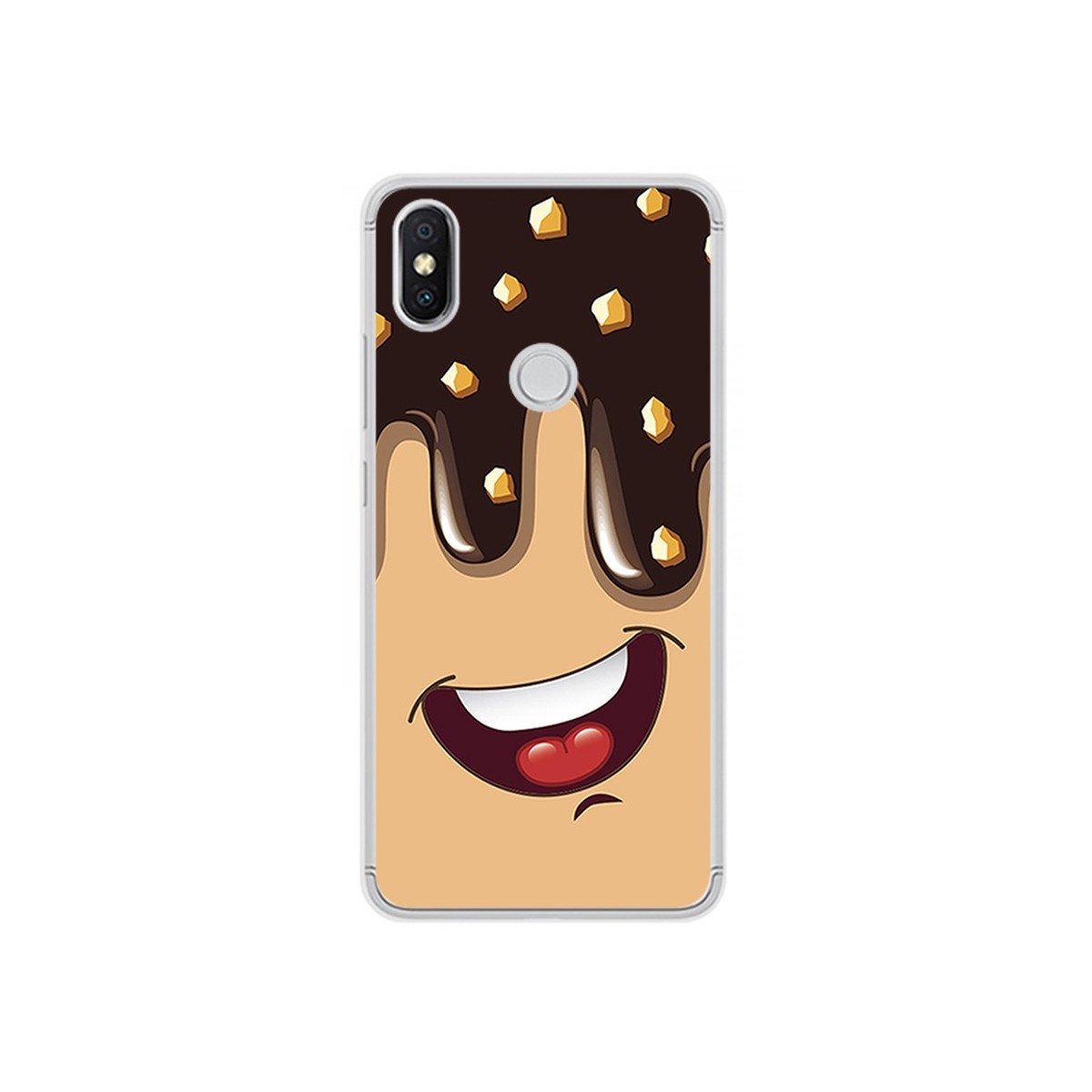 Funda Gel Tpu para Xiaomi Redmi S2 Diseño Helado Chocolate Dibujos