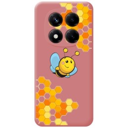 Funda Silicona Líquida Rosa para Xiaomi Redmi Note 14 Pro+ Plus 5G diseño Abeja Dibujos
