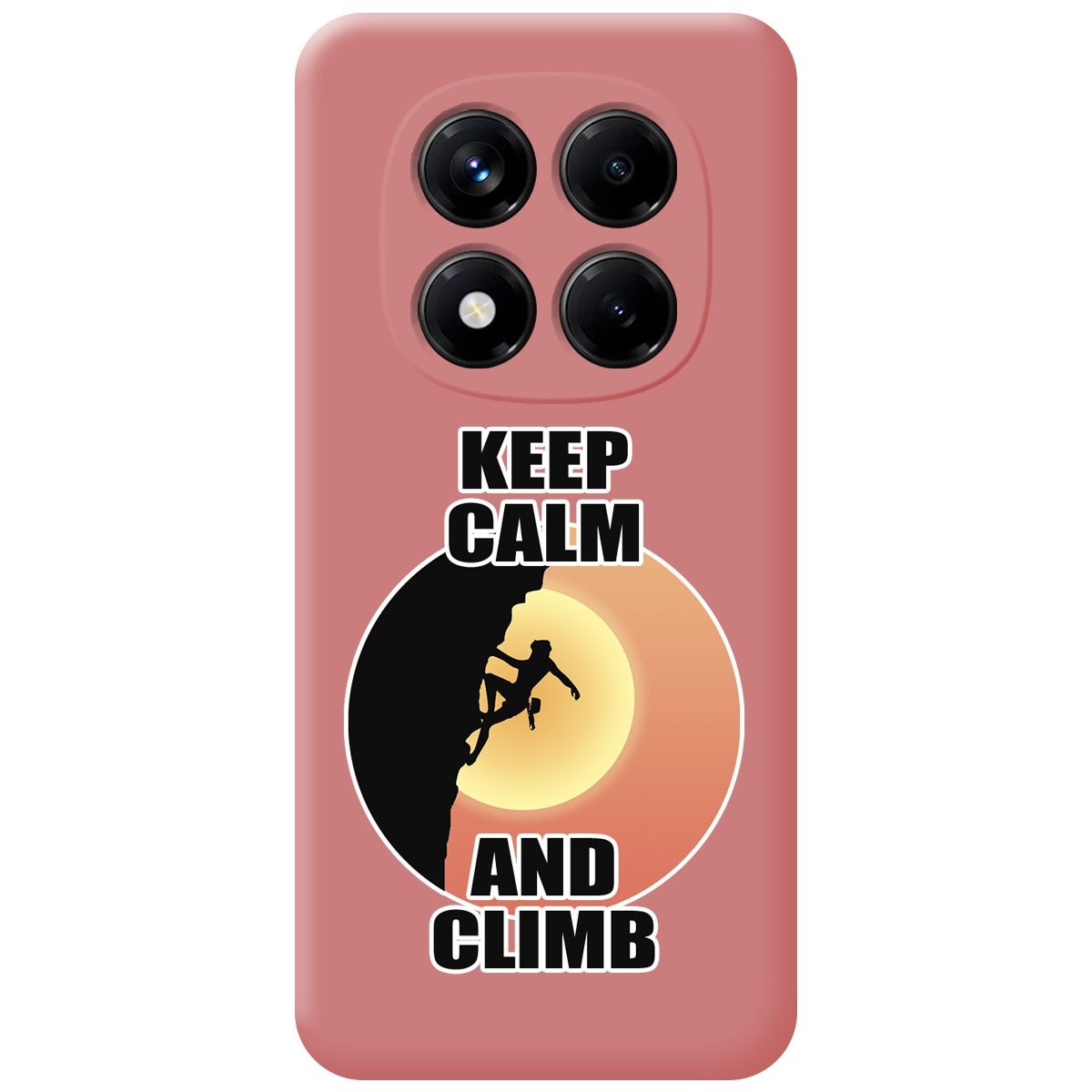 Funda Silicona Líquida Rosa para Xiaomi Redmi Note 14 Pro+ Plus 5G diseño Mujer Escalada Dibujos