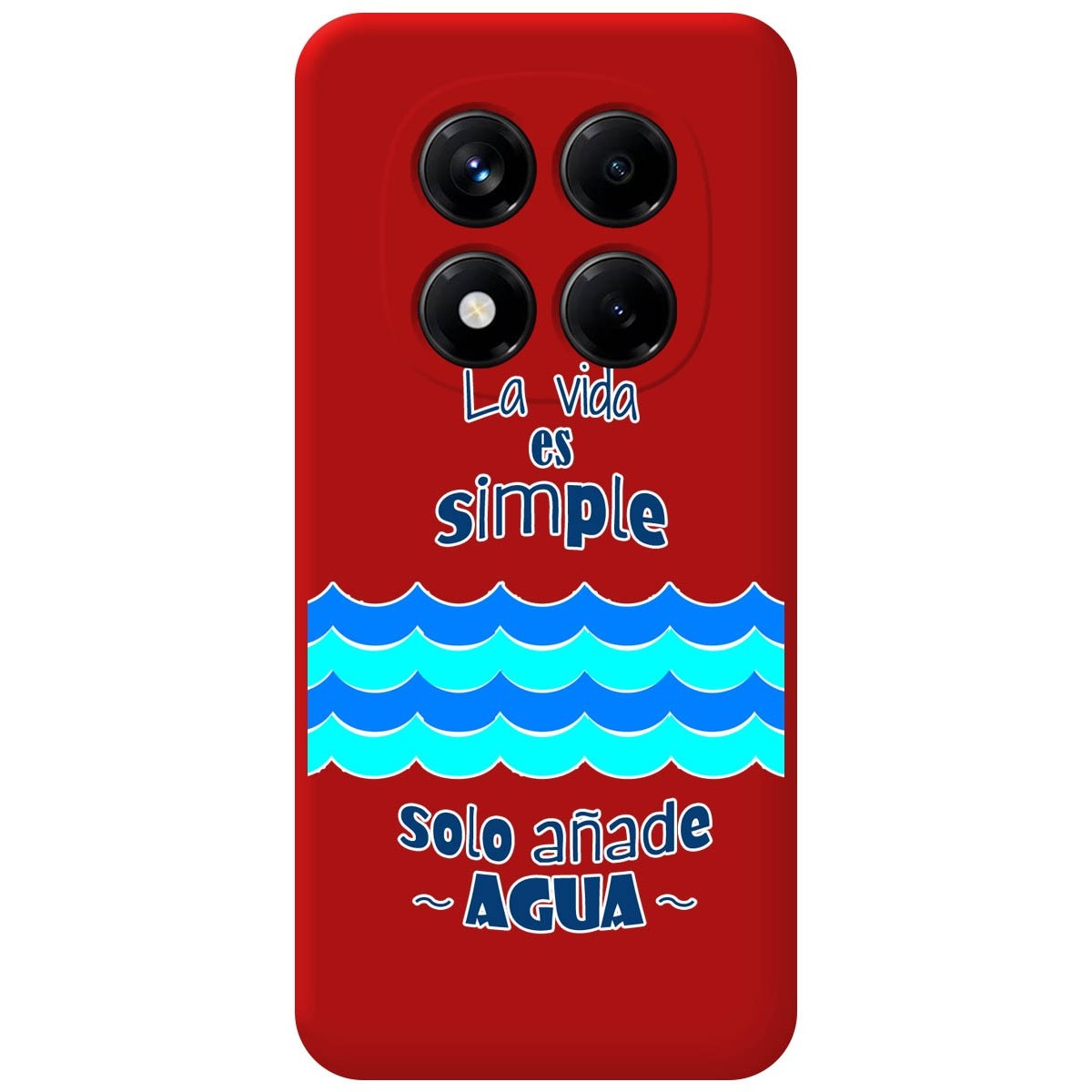 Funda Silicona Líquida Roja para Xiaomi Redmi Note 14 Pro+ Plus 5G diseño Agua Dibujos