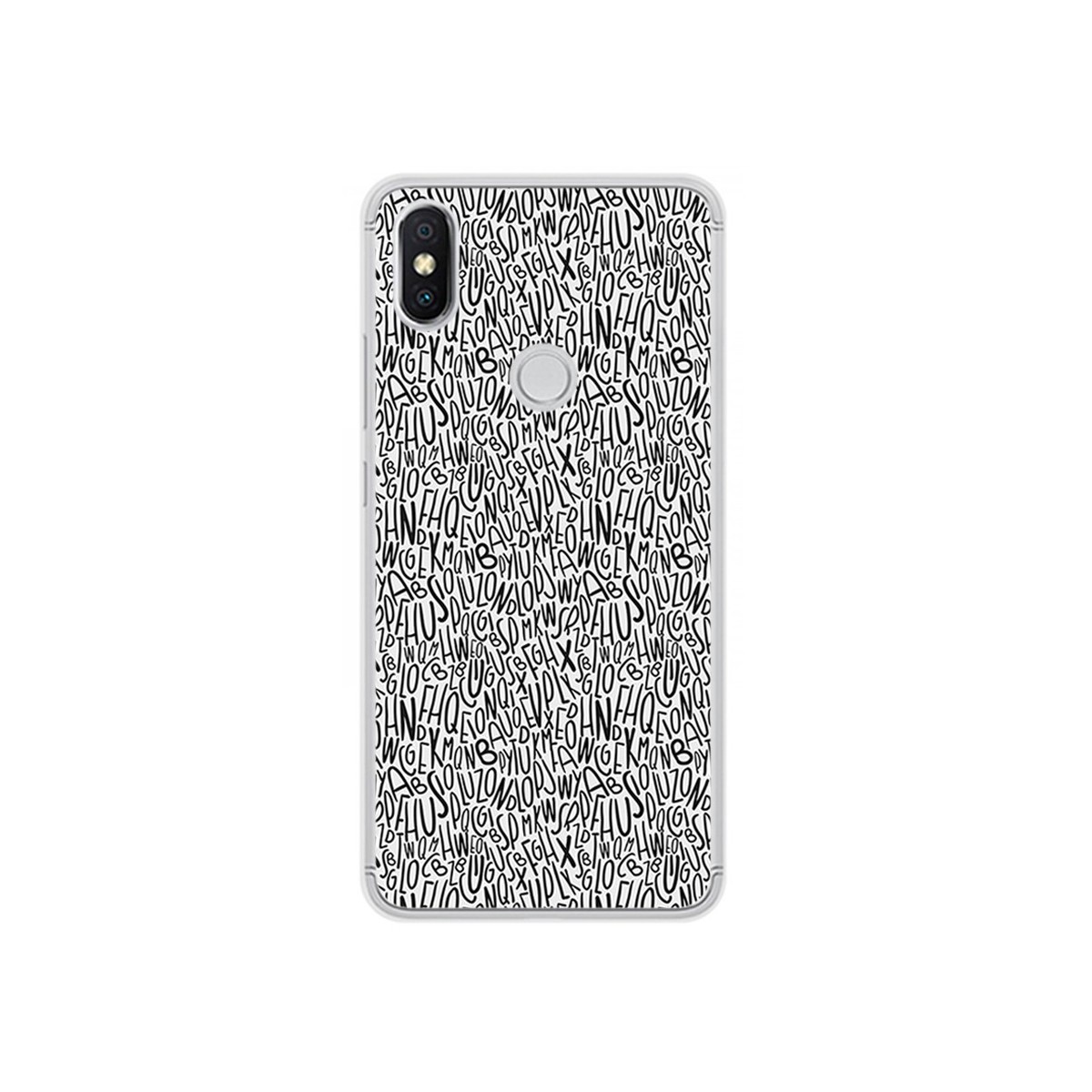 Funda Gel Tpu para Xiaomi Redmi S2 Diseño Letras Dibujos