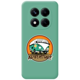 Funda Silicona Líquida Verde para Xiaomi Redmi Note 14 Pro+ Plus 5G diseño Adventure Dibujos