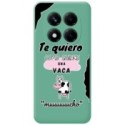 Funda Silicona Líquida Verde para Xiaomi Redmi Note 14 Pro+ Plus 5G diseño Vaca Dibujos