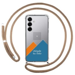 Personaliza tu Funda Colgante Transparente para Samsung Galaxy S25+ Plus 5G con Cordon Camel Dibujo Personalizada