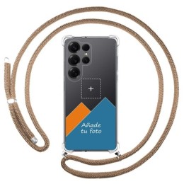 Personaliza tu Funda Colgante Transparente para Samsung Galaxy S25 Ultra 5G con Cordon Camel Dibujo Personalizada