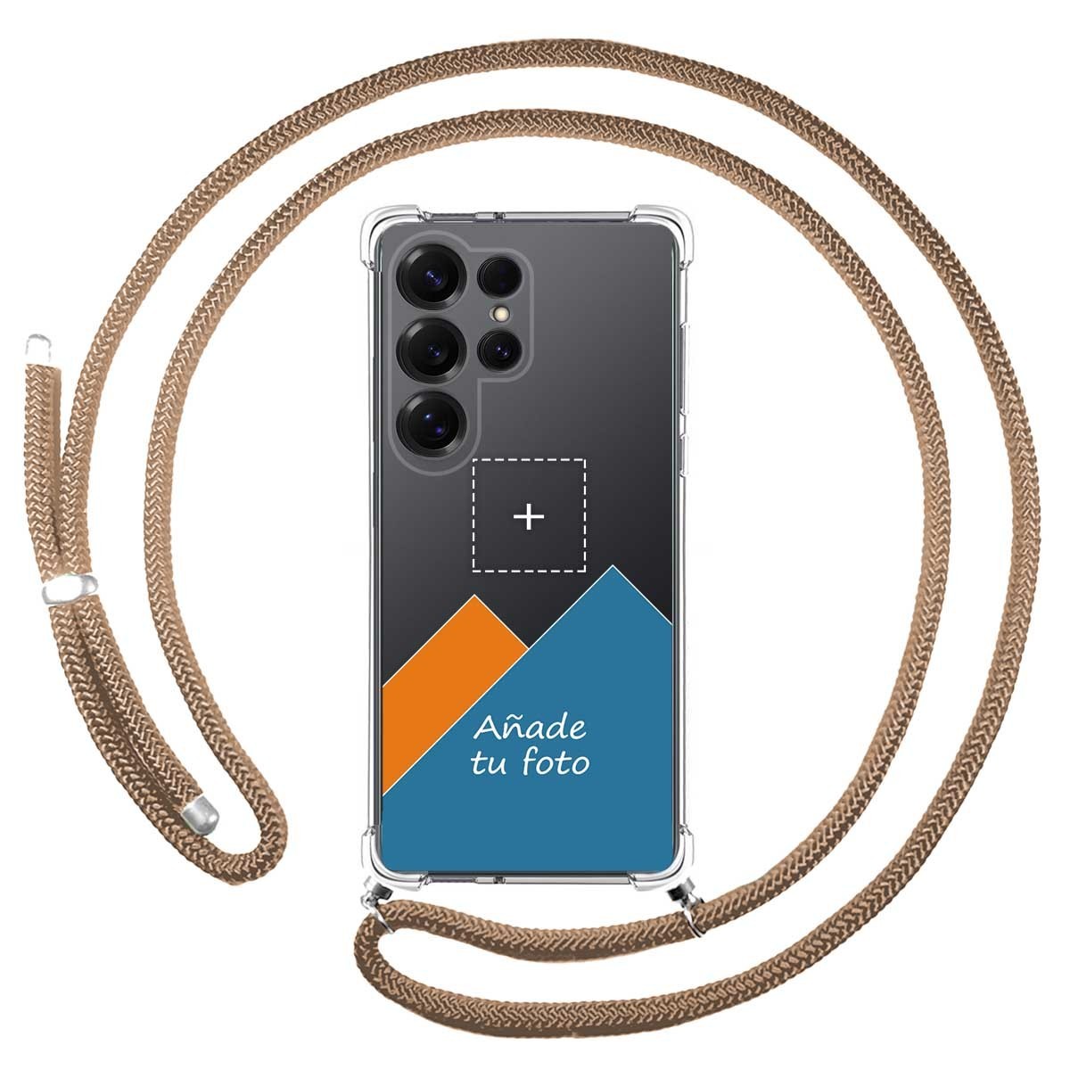 Personaliza tu Funda Colgante Transparente para Samsung Galaxy S25 Ultra 5G con Cordon Camel Dibujo Personalizada