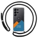 Personaliza tu Funda Colgante Transparente para Samsung Galaxy S25 Ultra 5G con Cordon Negro Dibujo Personalizada