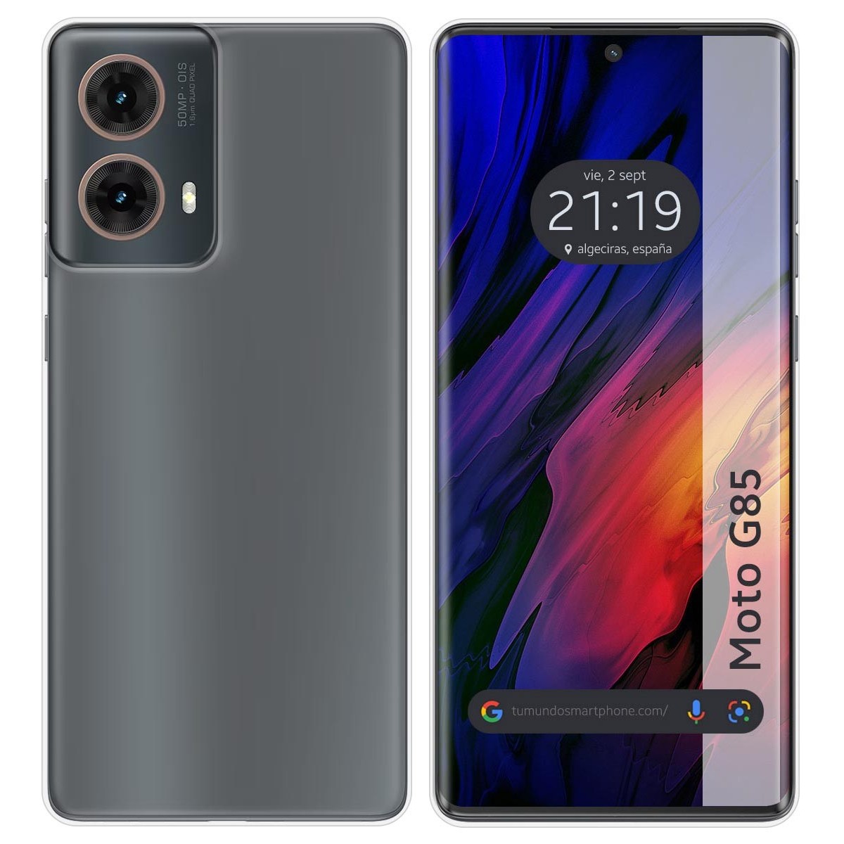 Funda Silicona Gel TPU Transparente para Motorola Moto G85 5G