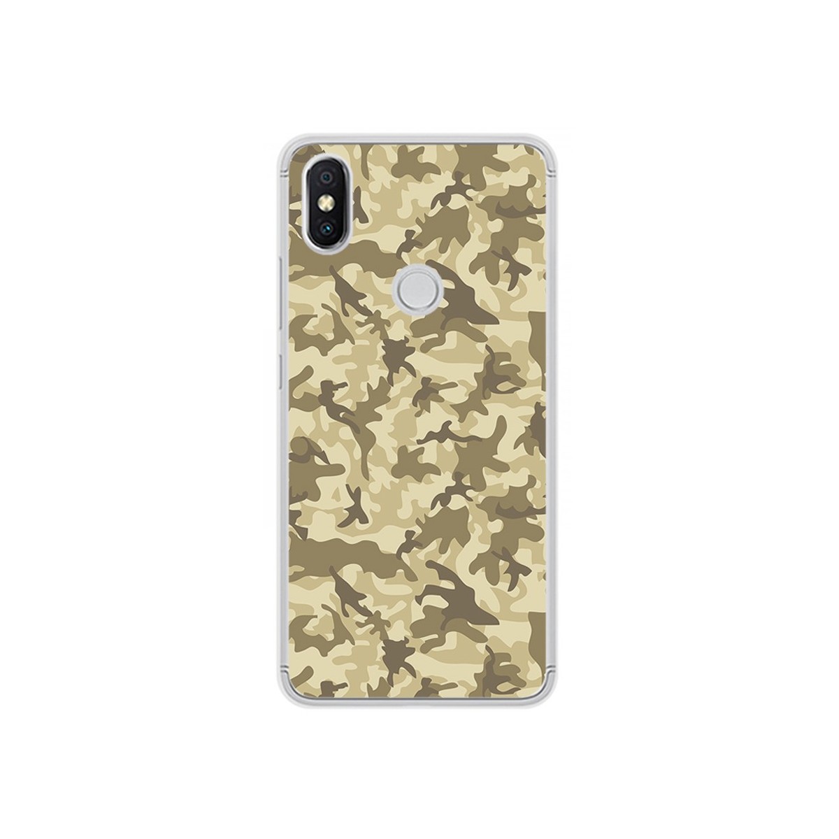 Funda Gel Tpu para Xiaomi Redmi S2 Diseño Sand Camuflaje Dibujos