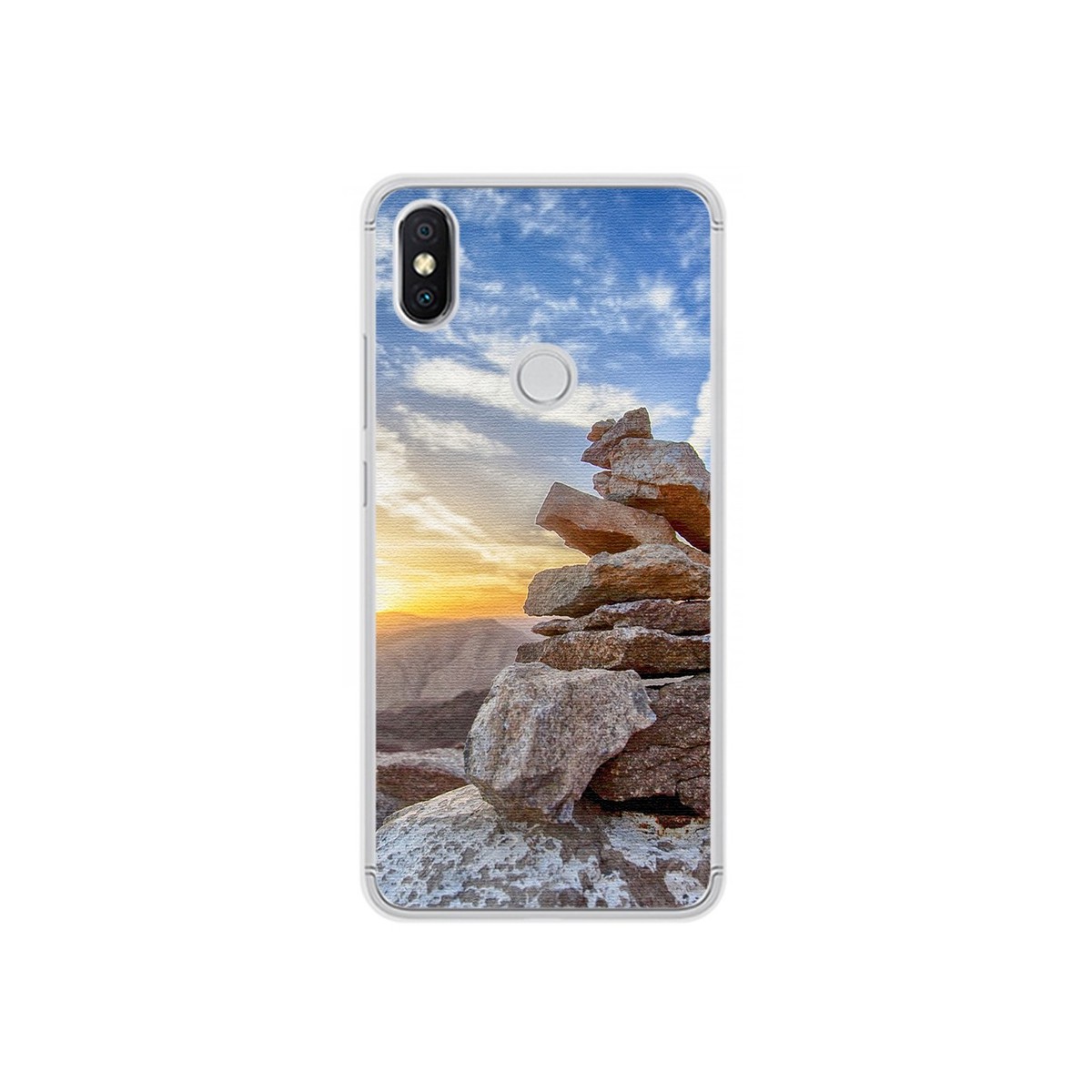 Funda Gel Tpu para Xiaomi Redmi S2 Diseño Sunset Dibujos