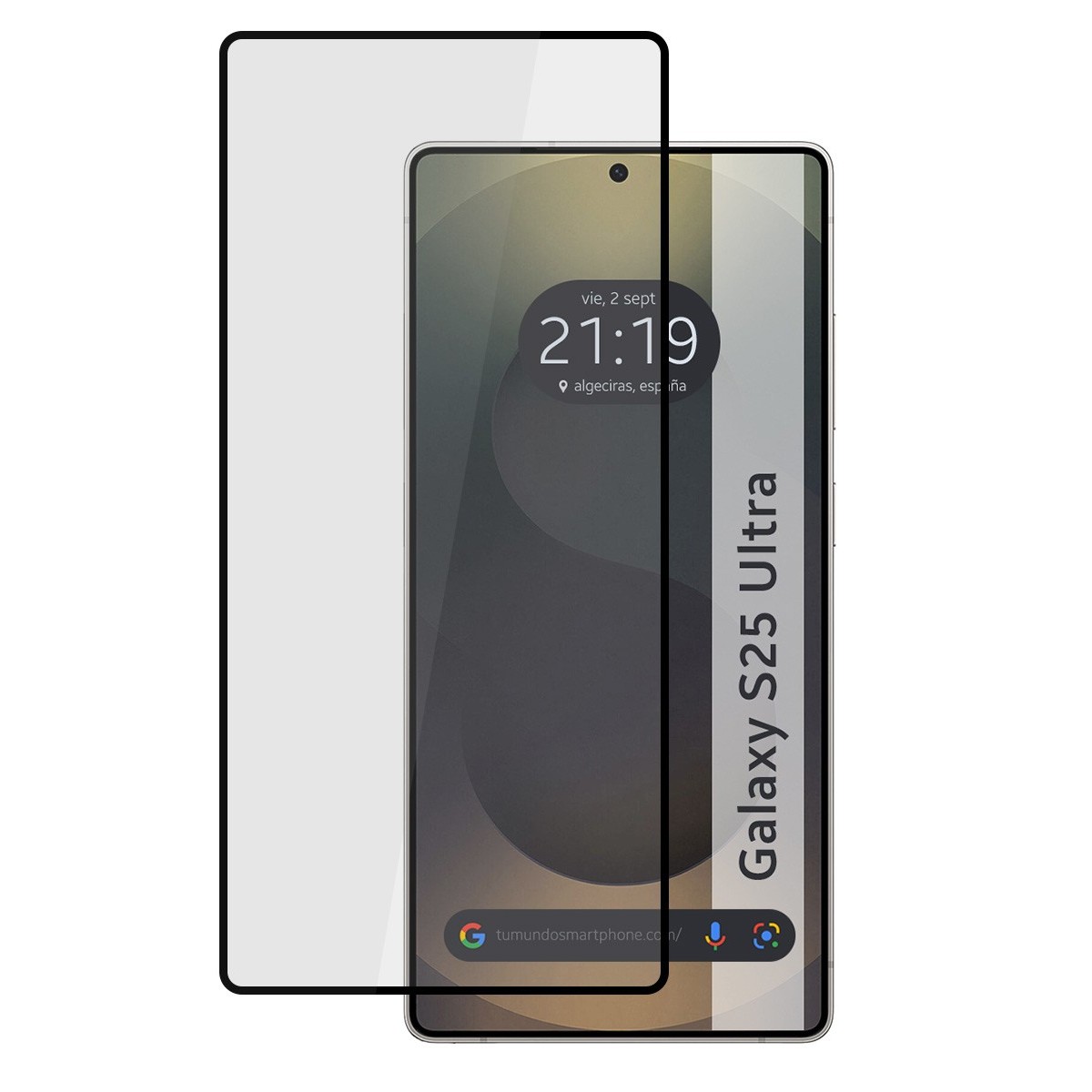 Protector Cristal Templado Completo 5D Full Glue Negro para Samsung Galaxy S25 Ultra 5G Vidrio