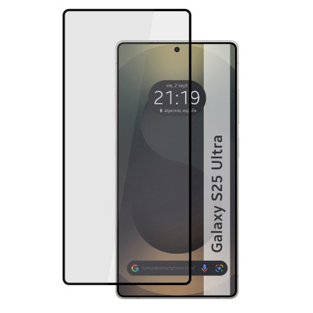 Protector Cristal Templado Completo 5D Full Glue Negro para Samsung Galaxy S25 Ultra 5G Vidrio
