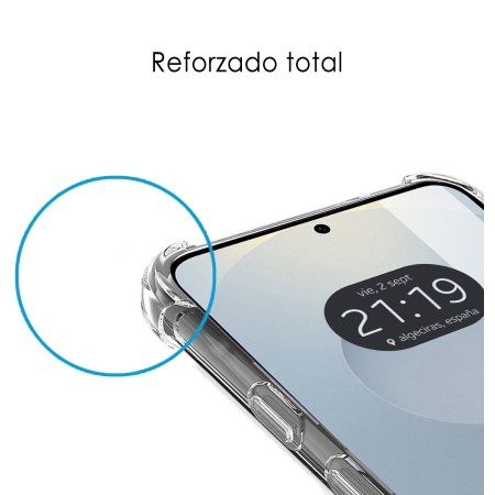 Funda Silicona Antigolpes Transparente para Samsung Galaxy S25 5G